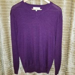 Turnbury Purple Murano Wool Thin Sweater Size M